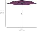 Best Choice Products 10ft Outdoor Table Compatible Steel Polyester Market Patio - Image 7
