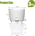 6 Inch Self Watering Plastic Plant Pots - Image 4
