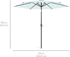 Best Choice Products 10ft Outdoor Table Compatible Steel Polyester Market Patio - Image 7