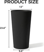 23.6" Tall Planters for Outdoor Plants, Large Outdoor Planters for Front Porch - Image 2