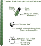 6Ft 72inch Garden Stakes Sturdy Plant Sticks Support Tomato Stakes - Image 6