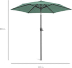Best Choice Products 7.5ft Heavy-Duty Round Outdoor Market Table Patio Umbrella - Image 7