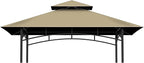 Grill Gazebo Replacement Top, 5 * 8 Outdoor BBQ Top Cover, Double Layer BBQ by COVBOARD