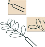 2Pack Indoor Plant Trellis Metal Wire Garden Trellis ，Small Climbing Leaf Shape - Image 7