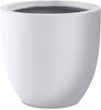 Kante 13.4" Dia Round Concrete Planter, Large Outdoor Modern Indoor Decorative by Kante