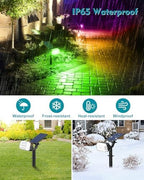 Solar Spot Lights Outdoor Waterproof IP65, RGB Halloween 7 Modes Christmas - Image 6