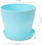 TDHDIKE 10 Pcs Plastic Planters Indoor Flower Plant Pots, Mini Flower Seedlings - Image 2