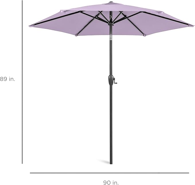 Best Choice Products 7.5ft Heavy-Duty Round Outdoor Market Table Patio Umbrella - Image 7