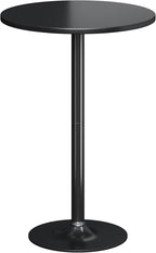 Flamaker Round Bistro Pub Table Modern Style Metal Base MDF Top Cocktail Bar by Flamaker
