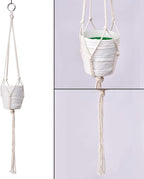 6 Pack Macrame Plant Hanger, Indoor Hanging Plants Holder, 3 Sizes 39"/31"/23" - Image 3