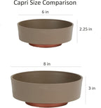 The HC Companies 8 Inch Round Plastic Succulent Capri Bowl Decorative Indoor - Image 6