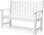 Stoog 2-Person Outdoor Bench, All-Weather HIPS Plastic Garden Bench by Stoog