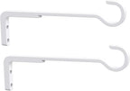8 Inch 2 Pack White Heavy Duty Outdoor Plant Hangers, Iron Hanging Plant - Image 7