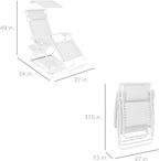 Best Choice Products Folding Zero Gravity Outdoor Recliner Patio Lounge Chair - Image 2