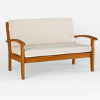 IDZO Laurent 800lbs Capacity Acacia Outdoor Loveseat, FSC Certified 2 Seater - Image 8