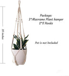 Macrame Plant Hanger for 4-12 Inch Pot Indoor Crochet Hanging Plant Holder - Image 6