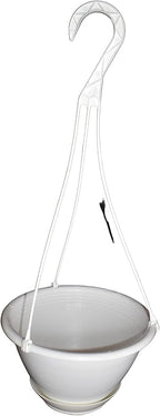 8 inchWhite Plastic Hanging Basket - Image 5