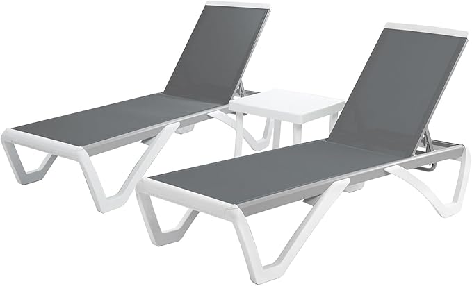 Kozyard Outdoor Chaise Lounge Chair, Full Flat Adjustable Patio Lounger - Image 9