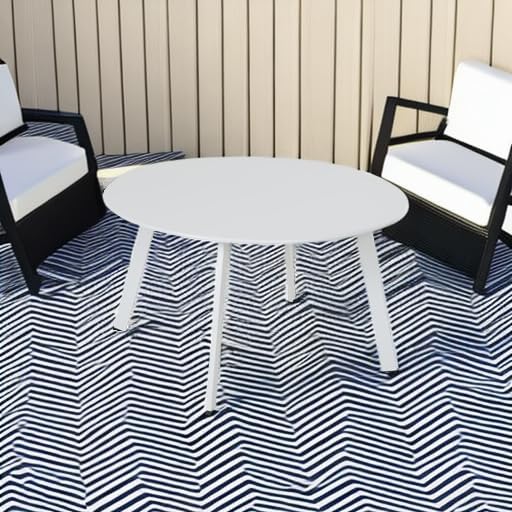 Grand patio 28-inch Outdoor Steel Coffee Table, Round Patio Side Table - Image 6