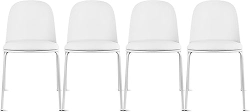 2xhome Modern Stackable Armless Dining Chair | Plastic Shell Seat by 2xhome