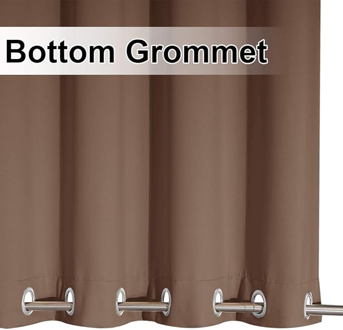 NICETOWN Waterproof Weighted Outdoor Curtains Grommet Top & Bottom 2 Panels - Image 6