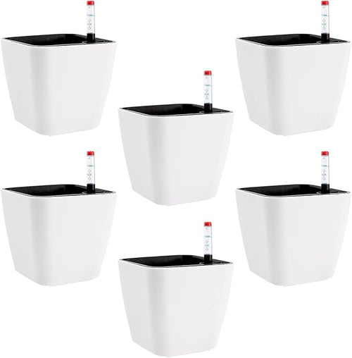 5.5 Inch Self Watering Plastic Planter by KOHAND