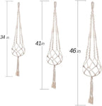 MIPON 3 Pack Macrame Plant Hanger Indoor Hanging Planter Holder - Image 4