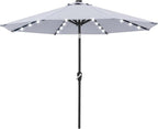 ABCCANOPY Durable Solar Led Patio Umbrellas by ABCCANOPY