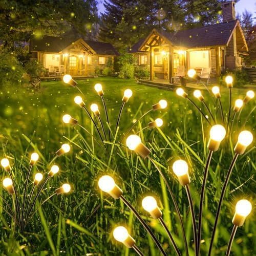 4-Pack Garden Solar Lights, 32 LED Solar Lights Outdoor by Albelt