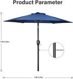 Simple Deluxe 9' Patio Umbrella Outdoor Table Market Yard Umbrella - Image 5