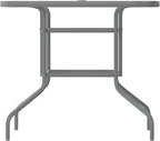 Flash Furniture Tory 31.5" x 55" Rectangular Tempered Glass Metal Table - Image 8