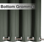 NICETOWN 2 Panels Greyish Green Blackout Bottom Weighted Outdoor Curtains - Image 6