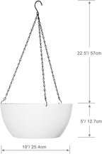 10 inch Hanging Planters for Outdoor Indoor Plants - Image 2
