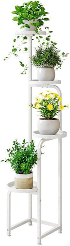 Plant Stand Indoor Outdoor 4 Tier Metal Plant Shelf by INGIORDAR