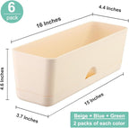 6 Pack Rectangle Planter 16 Inch Window Boxes Planters Rectangular Large Window - Image 5