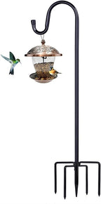 Shepherd Hooks for Outdoor, 1 Pack 46 Inch Bird Feeder Pole by ToyHotels