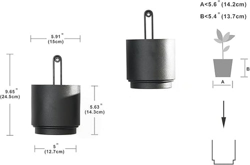 2 Pcs Wall Mounted Hanging Planter Vase - Image 2