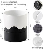 Nihow Self Watering Plant Pot: 6 Inch Ceramic Planter - Image 2