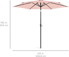 Best Choice Products 10ft Outdoor Table Compatible Steel Polyester Market Patio - Image 7