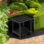Adirondack Outdoor Side Table, 2-Tier Sturdy Patio End Table Weather Resistant - Image 2