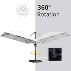 PURPLE LEAF 9' X 11.5' Patio Umbrella - Image 7