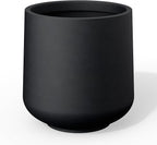 Kante 15.3" Dia Round Concrete Planter, Outdoor Indoor Large Plant Pots by Kante