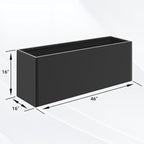 Metal Planter Box 46” x 16” x 16”, Tall Planter Box - Image 2