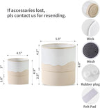 Nihow Self Watering Plant Pot for Indoor Plants: 4.5+6 Inch Ceramic Planter - Image 2