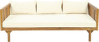 Christopher Knight Home Claremont Outdoor 3 Seater Acacia Wood Daybed - Image 4