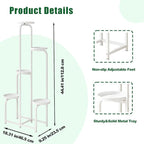 Plant Stand Indoor Outdoor 5 Tier Metal Plant Shelf - Image 4