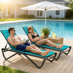 Kozyard Outdoor Chaise Lounge Chair, Full Aluminum Frame, Adjustable Reclining - Image 7