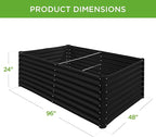 Best Choice Products 8x4x2ft Outdoor Metal Raised Garden Bed, Deep Root Planter - Image 3
