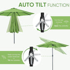 Tempera Patio Market Outdoor Table Umbrella - Image 2