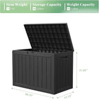 DRATO 45 Gallon Deck Box, Outdoor Storage Box - Image 2